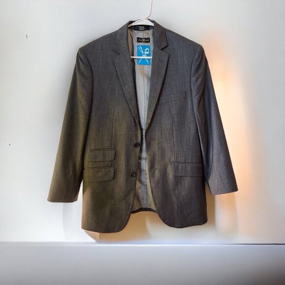 Marc Ecko 2 Button Suit Jacket Blazer Sport Coat Lined Men's Gray - Picture 1 of 16